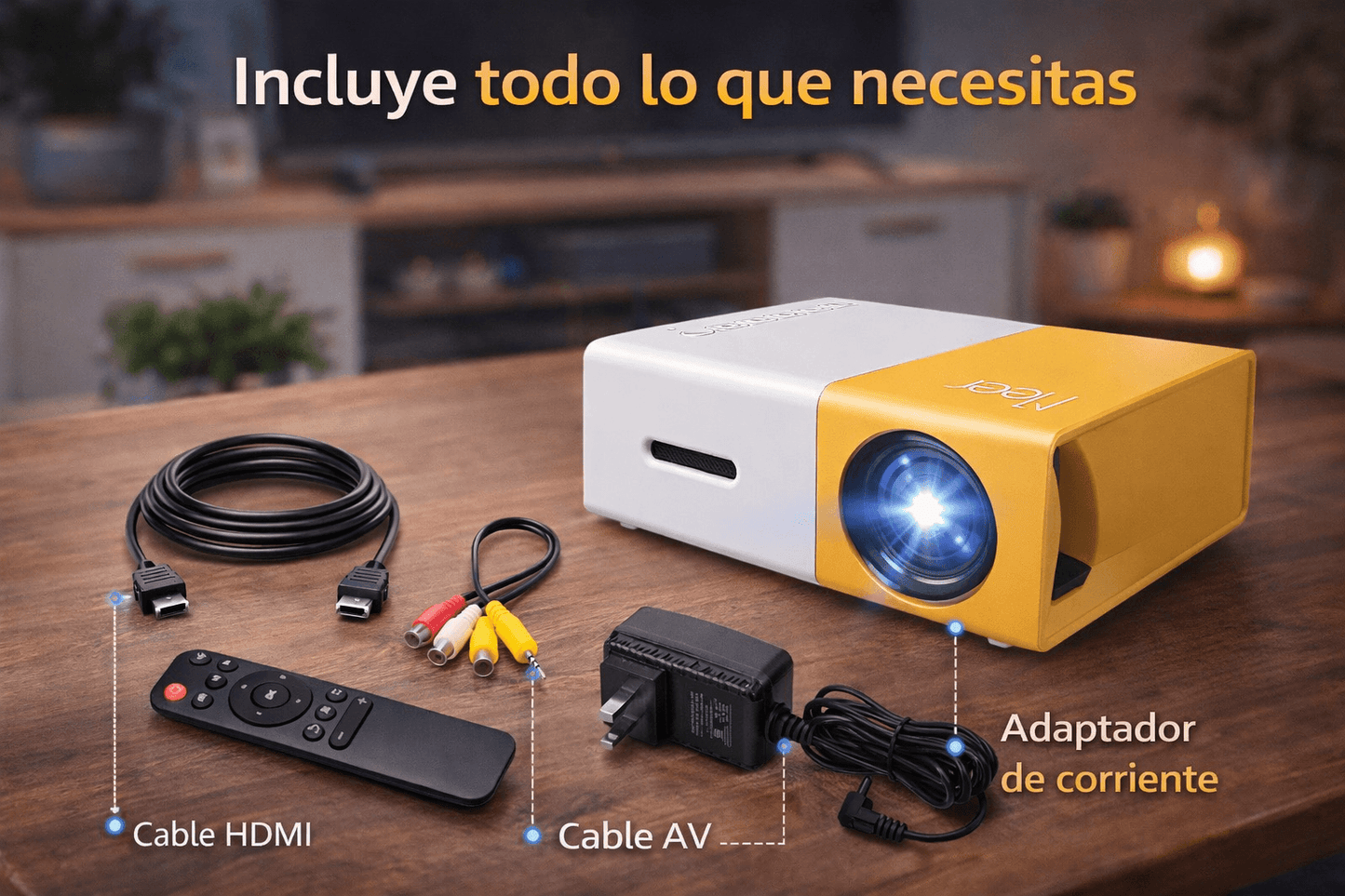 Mini Proyector Led Portatil