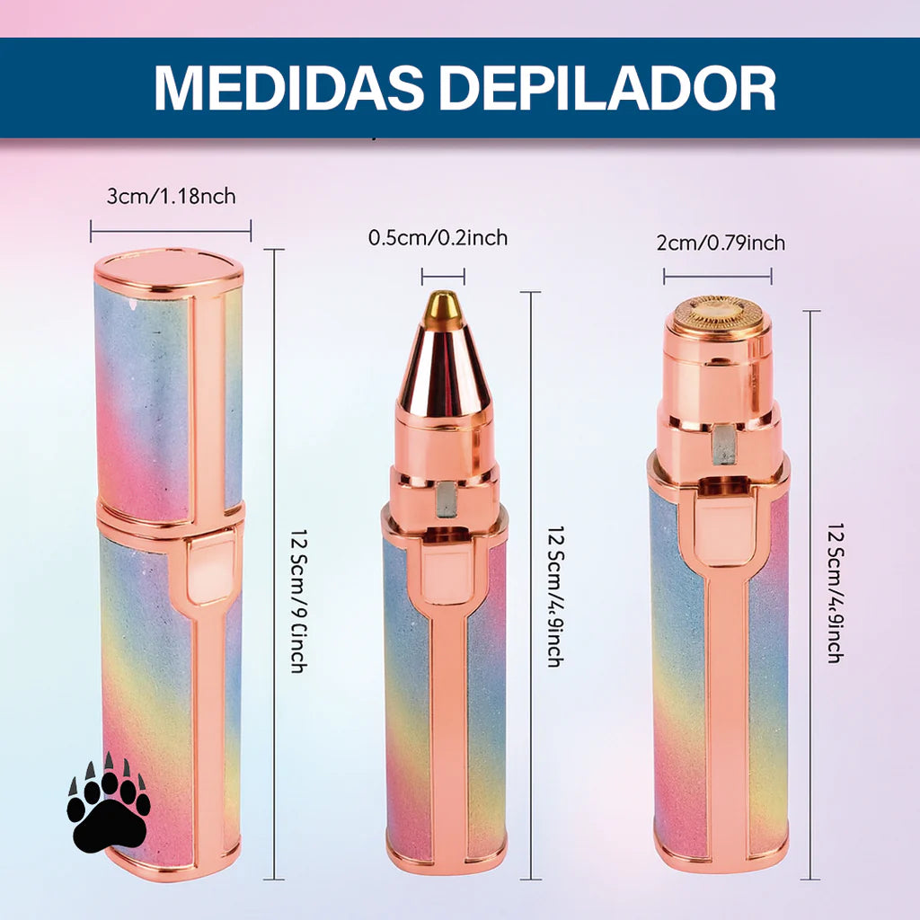 Depilador Facial Cejas 2 En 1