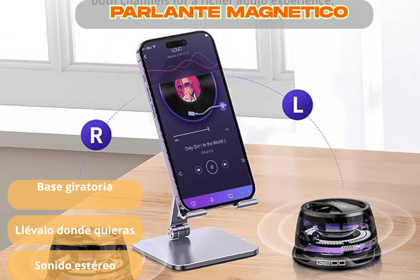 Parlante Magnético Portátil