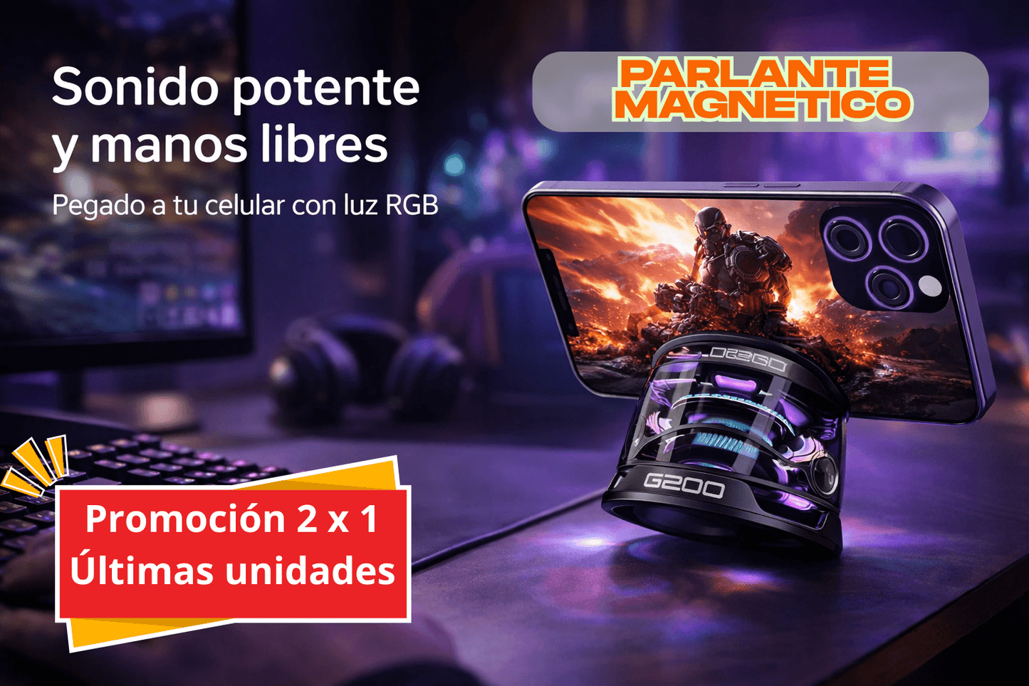 Parlante Magnético Portátil