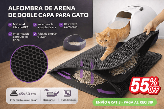 Alfombra Atrapa Arena De Gatos