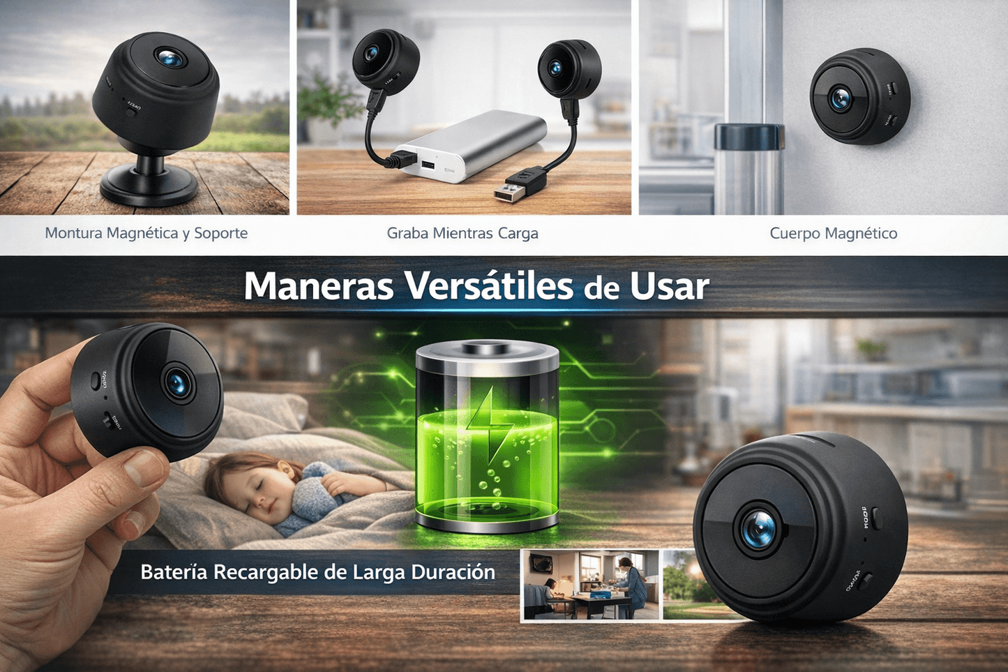 Mini Camara Espia De Seguridad