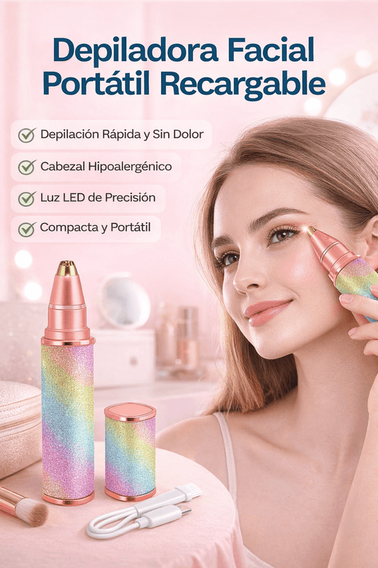 Depilador Facial Cejas 2 En 1